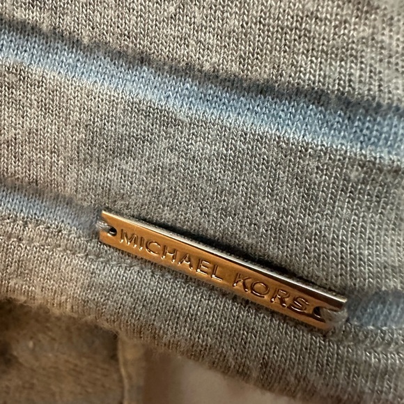 MICHAEL KORS | Ladies Striped Long Lightweight Hoodie - Picture 3 of 6